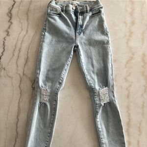 Pacsun Super High-Rise Jegging Jeans Womens Size 25 Blue Light Wash